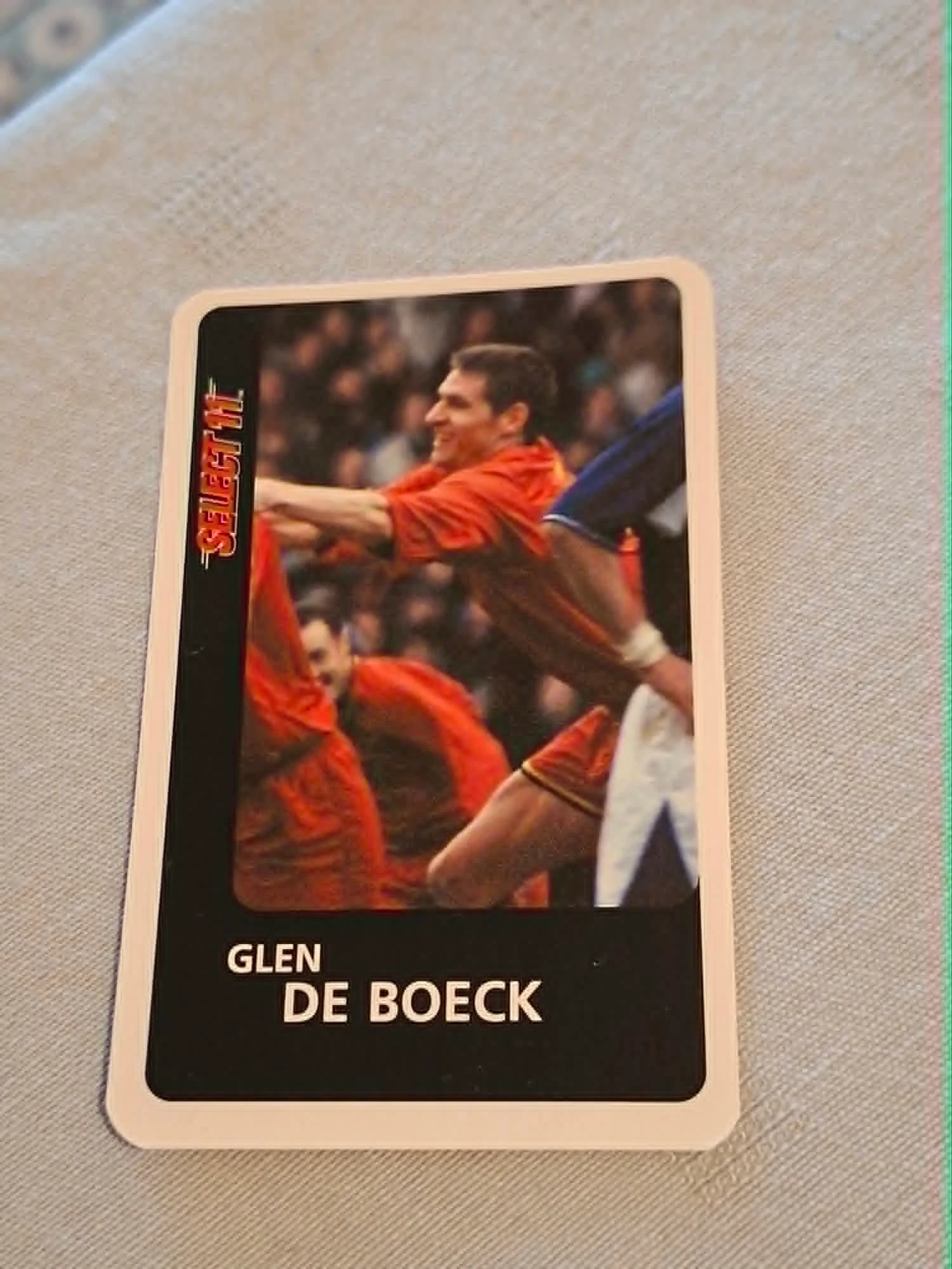 Voetbalkaart : Glen De Boeck / Rode Duivels / 2000